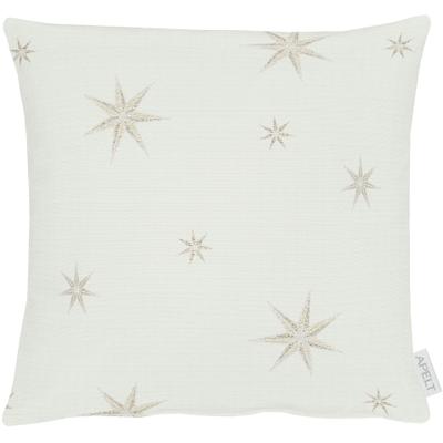 Dekokissen APELT "5842", beige (goldfarben, natur, sterne), B:39cm L:39cm, Polyester, Dekokissen_Sitzkissen_Kissenhüllen