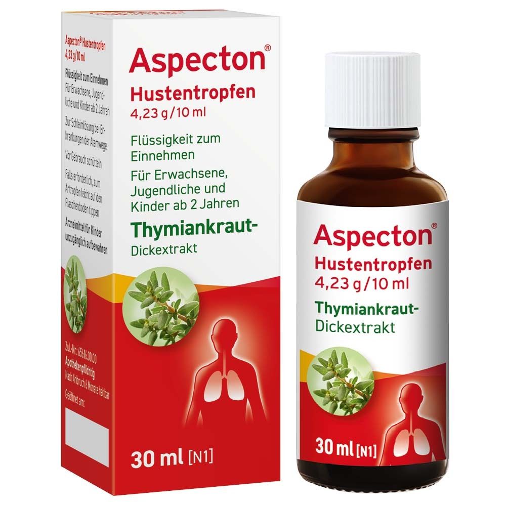 Aspecton Hustentropfen 30 ml Flüssigkeit zum Einnehmen