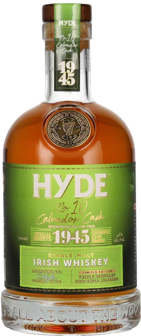 Hyde Whiskey Hyde No.10 CALVADOS CASK 1945 Single Malt Irish Whiskey 46% Vol. 0,7l