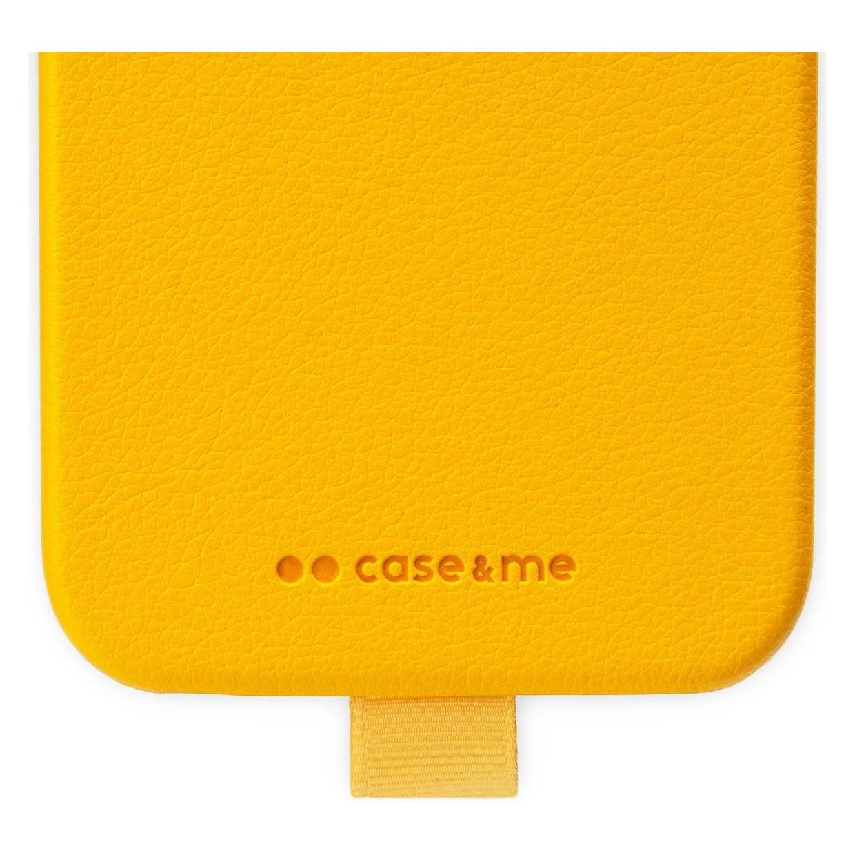 Case & Me case&me Amelie Eco Leather case für iPhone 14 Pro yellow (Apple iPhone 14 Pro) (CMCOVPUIP1461PY)