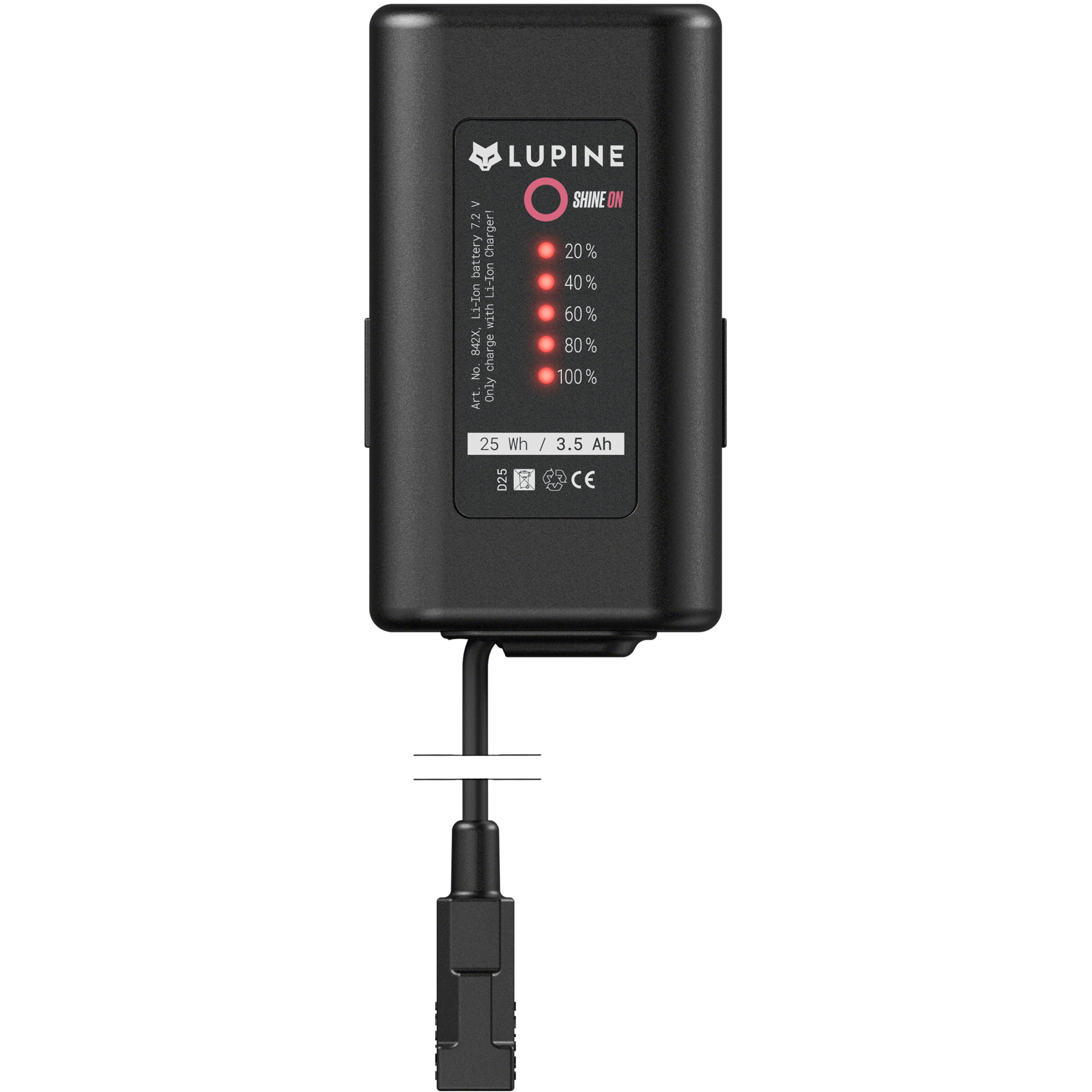 Lupine 3.5 Ah SmartCore FastClick Akku Lampenzubehör grau Trekking