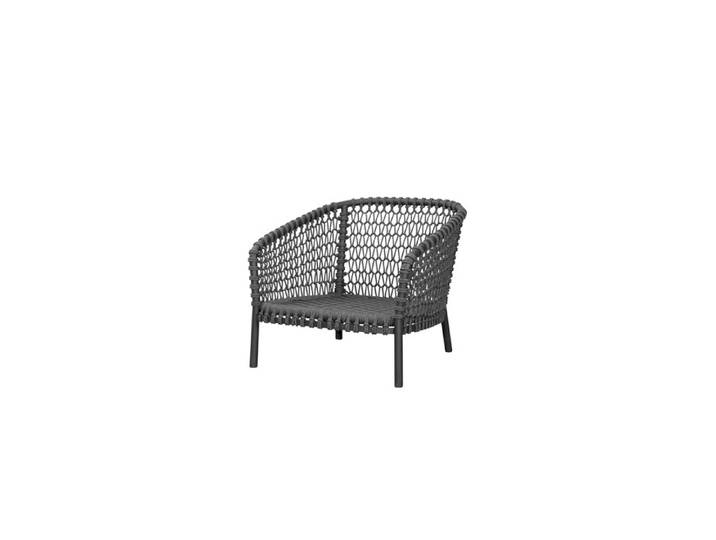 Lounge Sessel Ocean large Cane-line grau, Designer Cane-line Design-Team, 81x73x90 cm