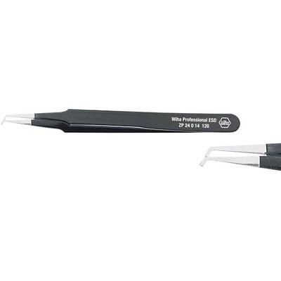 Wiha 32338 SMD-Pinzette Flach, gebogen 45° 120 mm