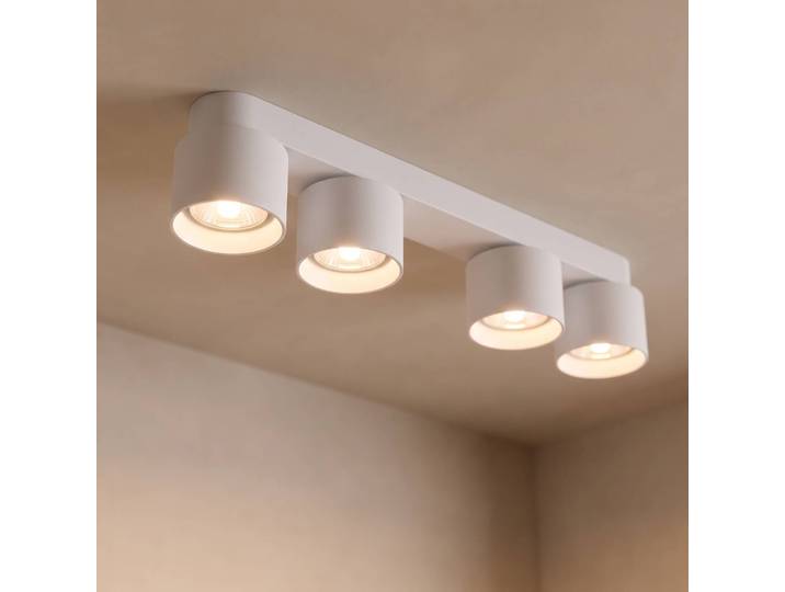 Nordlux Deckenlampe Pitcher, dimmbar, weiß / opal, für Wohn- / Esszimmer, Metall, Modern, Deckenlampe