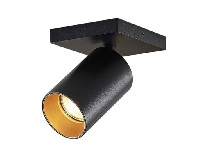 Arcchio Spot Brinja à intensité variable (Moderne) en Noir Aluminium e. a. pour Couloir (1 lampe\,à GU10)\, Lampe encastrable plafonnier applique