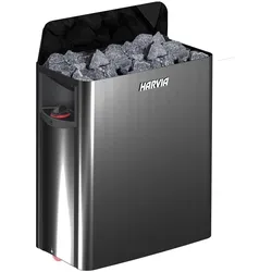 Saunaöfen Harvia The Wall Black Steel 9.0 kW | mit integrierter Steuerung | SW90