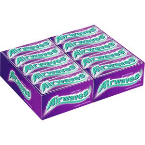 Airwaves Kaugummis Cool Cassis, zuckerfrei, im Thekendisplay, 30x 10 Dragees