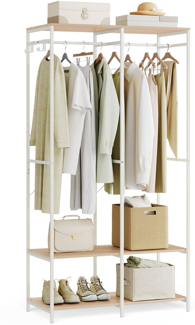 Brayden Studio Bonieta 94.5cm Adjustable Natural Beige