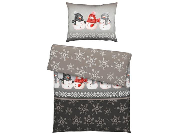 Esposa Bettwäscheset, Anthrazit, Textil, 160x210 cm, Textiles Vertrauen - Oeko-Tex®, schadstoffgeprüft, Heimtextilien, Bettwäsche, Bettwäsche, Flanell Bettwäsche