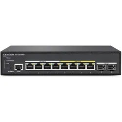 Lancom Systems 4x RJ-45,. RJ-45, SFP+, PoE VLAN (10 Ports), Netzwerk Switch, Schwarz