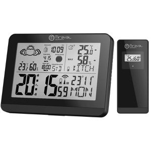 Miraval Wetterstation 4-MV6233-1, Funk, digital, mit Außensensor, Wettervorhersage LCD & 5 Messwerten