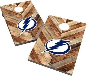 Skip's Garage Tampa Bay Lightning 2x4 NHL Cornhole Bag Toss