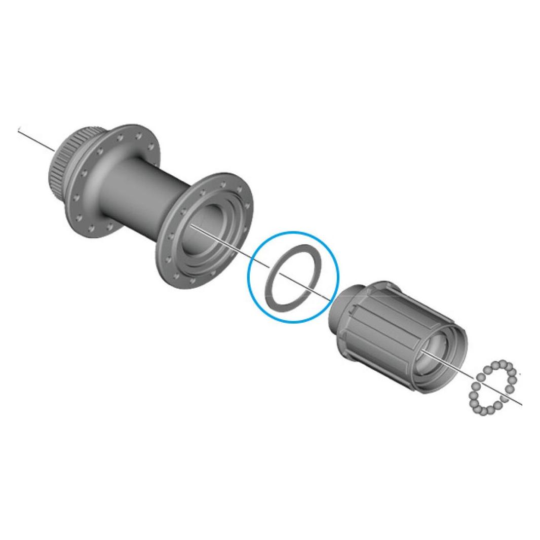 Shimano Spacer WH-RS710-R unter Freilaufkörper (39187100)