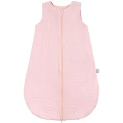 Makian, Babyschlafsack, Schlafsäcke Musselin-Schlafsack - Puder - Gr. 60 cm (Frühling, Herbst, Sommer)