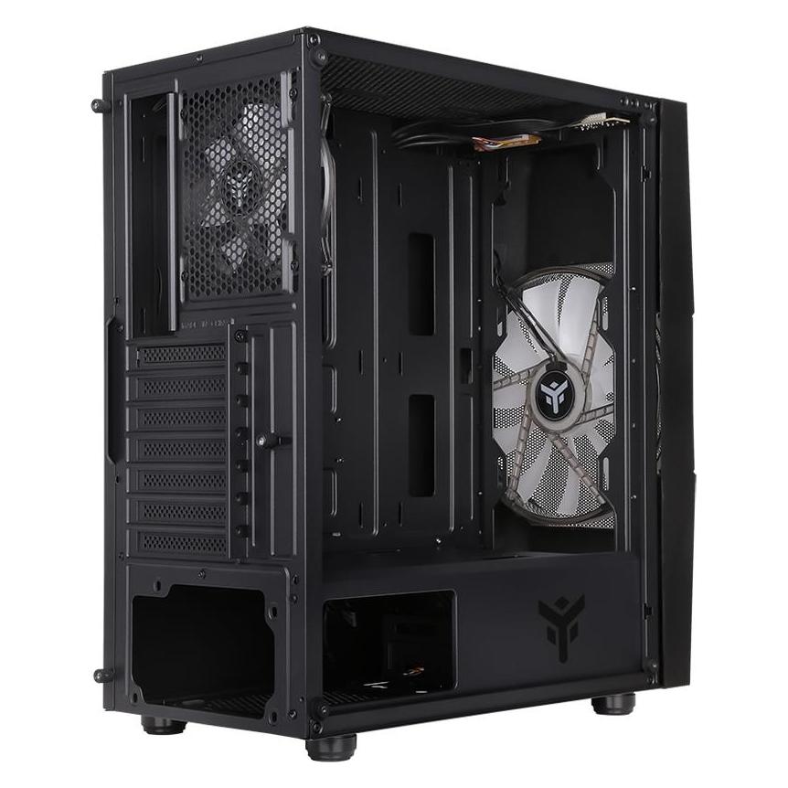 Itek Boitier Moyen Tour ATX Oxygene RGB avec panneau vitré (Noir) (ATX, ITX, mATX) (ITGCAOXYGB)