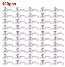Inspired Finds LED Strip Fixing Clips With Screws For 5050 LED Strip Lights (50 Or 100 PCS Mounting Brackets) 100pcs