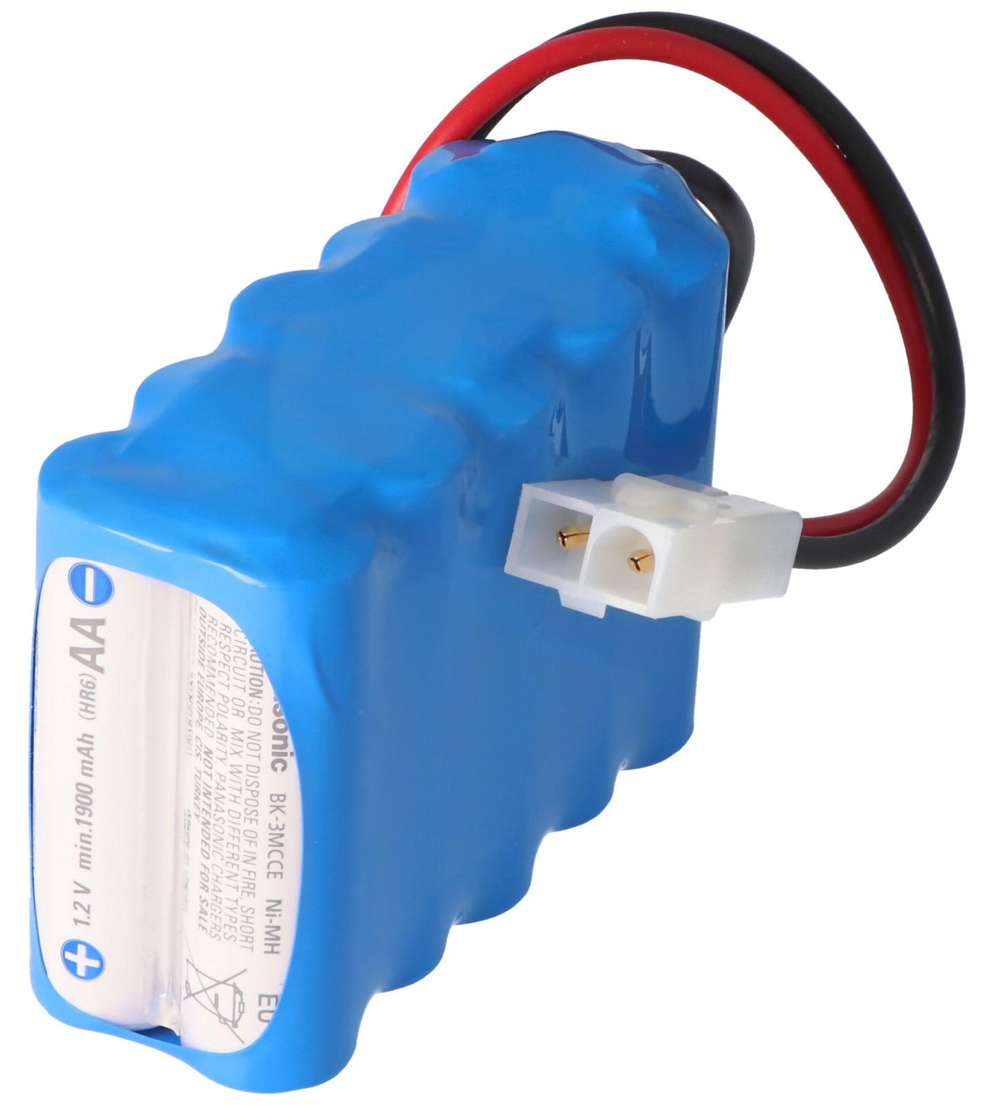 Panasonic 12 Volt accupack met 10x Eneloop AA Mignon-accu's en Tamiya-connector
