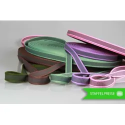 PES Anti-Rutsch | 50 mtr. Rolle | 20 mm breit | NEUE FARBEN | Baumwoll-Touch | Farbauswahl | beidseitige schwarze Gummierung | Hundesport und Pferdesport