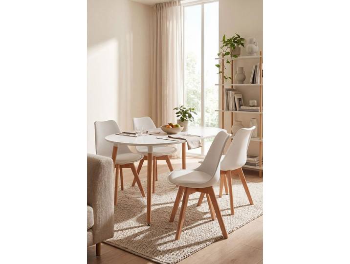 4er Set Synk Basic Stühle - Weiß