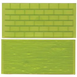 Strukturunterlage Wand und Holz 14 × 7 cm