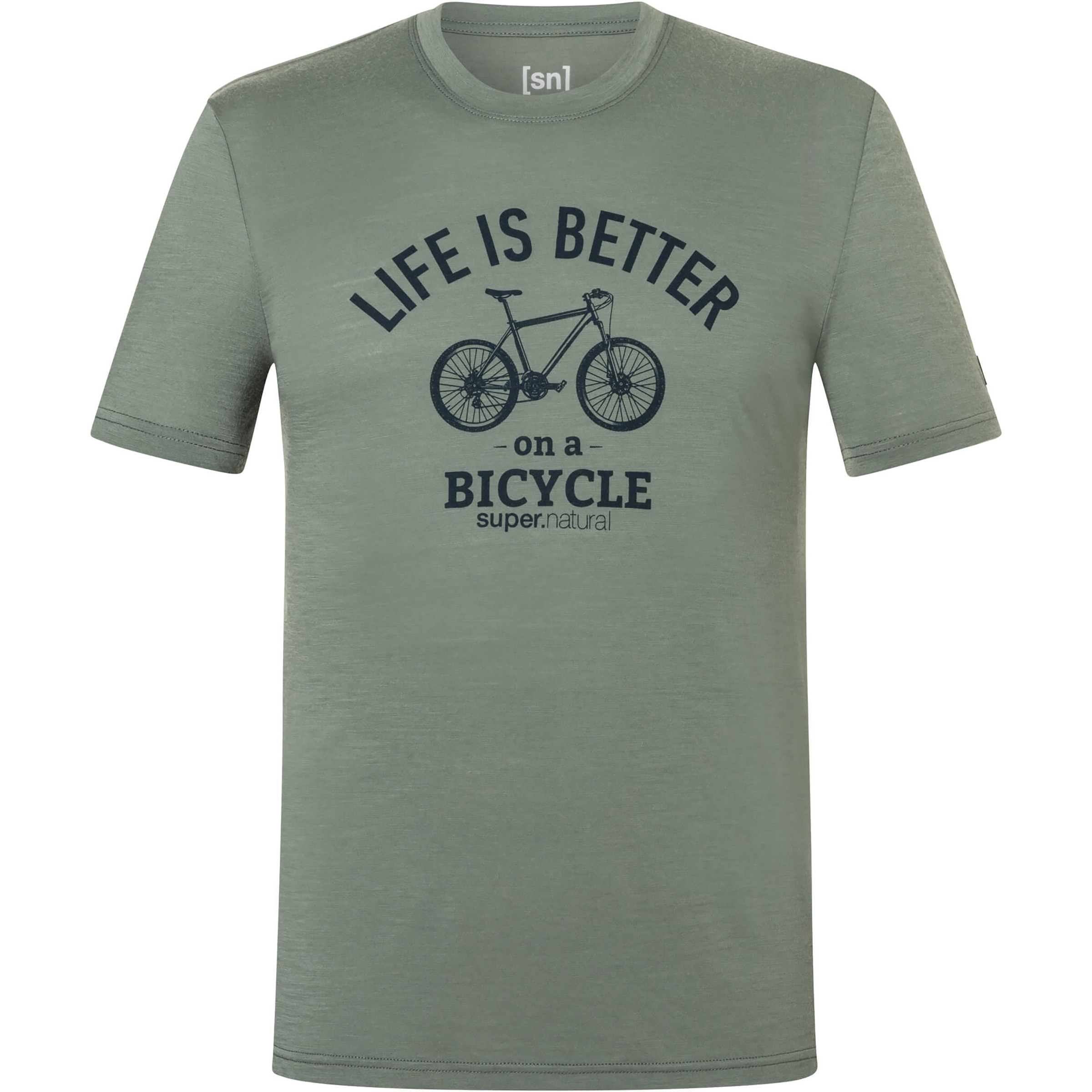 Super.Natural Better Bike Herren T-Shirts oliv Größe M Trekking Hautfreundlich Merinowolle