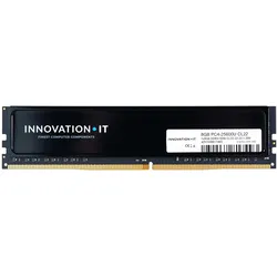 Innovation IT 3200 8GB CL22 1.2V with Heatspreader (CL22-22-22) (3200 MHz, DDR4-RAM, DIMM), RAM, Schwarz