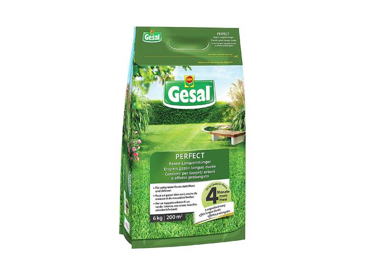 Gesal Rasen-Langzeitdünger Perfect 6 kg 200 m²