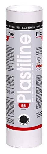 Plastiline 1955T Boetseerklei Zwart - 1 kg - Hardheid 55 (medium)