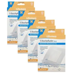 20 "Lifemed" Duschpflaster XXL 10 cm x 8 cm transparent "Aqua"