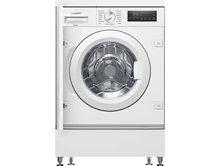 Siemens iQ700 Einbau Waschmaschine 8 kg 1400 UpM timeLight WI14W443 Projektion der Restlaufzeit auf den Boden, schnelles speedPack L, leiser bürstenloser iQdrive Motor