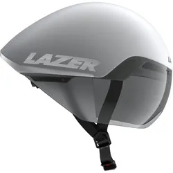 LAZER Helm Victor KinetiCore Triathlon/TT Matte White Silver (S) 52-56 cm