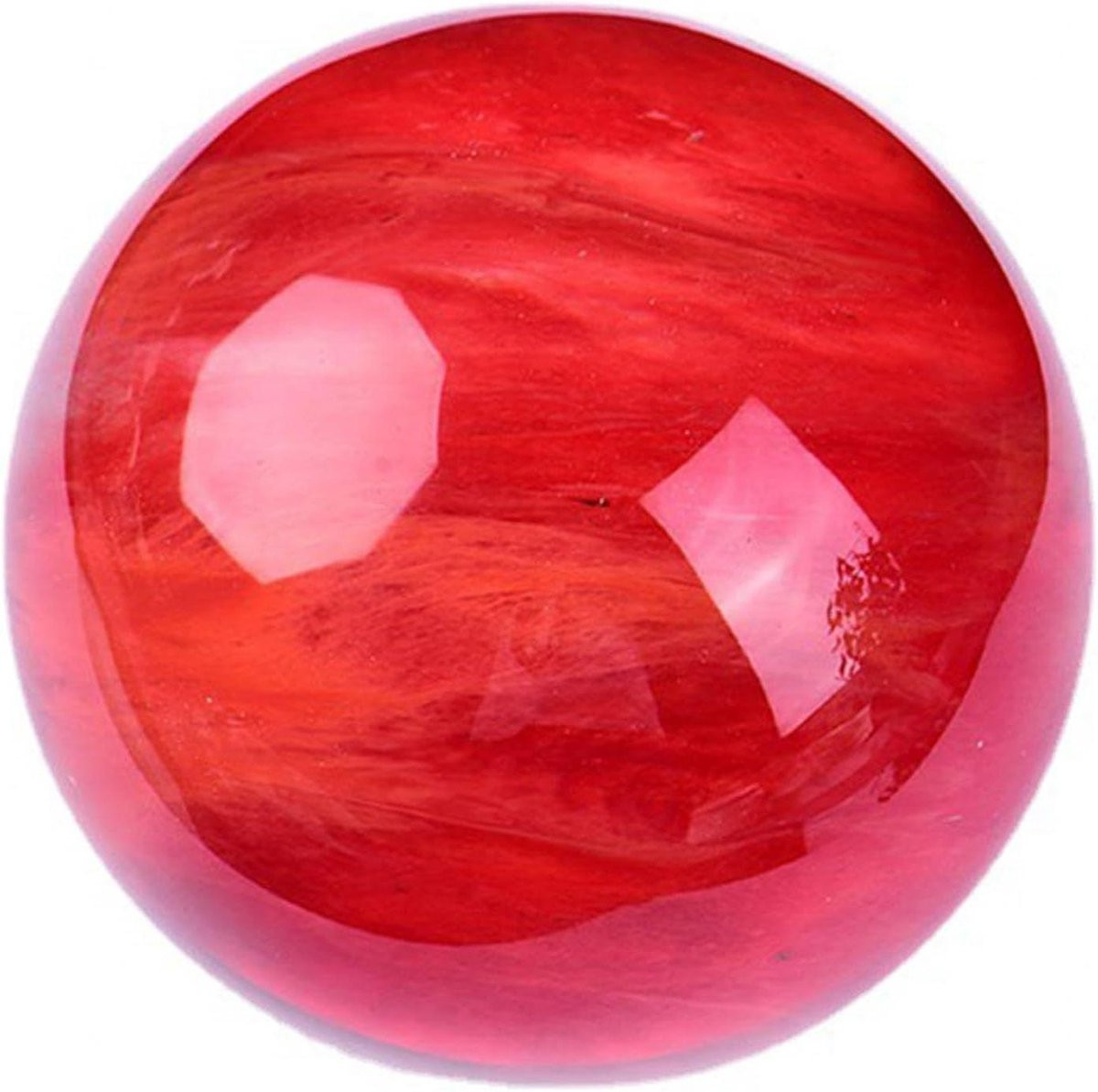 Kristallen Bol van Natuurlijk Rood Kwarts voor Meditatie en Decoratie - 8 cm