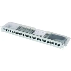 Telegärtner 19Z-Modulträger 1HE grau inkl. 24xAMJ-S Cat6A 100007012