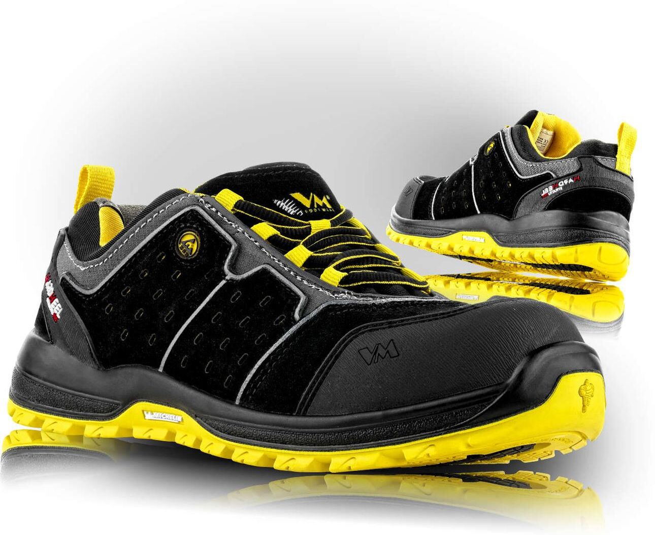 Vm Footwear 8125-S1pesd Indiana Low Cut Safety Shoes / Sikkerhedssko Farve 42