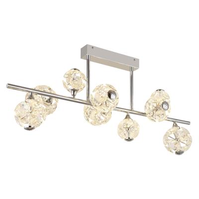 GLOBO LIGHTING Deckenleuchte "VIRINA", verchromt, H: 45cm, 1 Stk., Leuchten, Deckenlampe Wohnzimmer-Leuchte Schlafzimmer-Leuchte Flur Küche, Deckenleuchte
