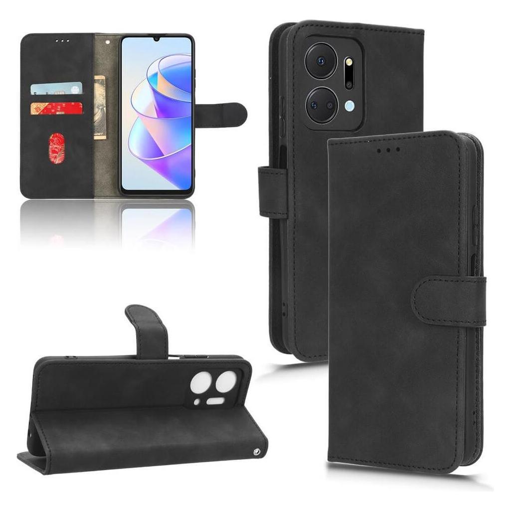 Cover-Discount Honor X7a - Leder Etui Hülle schwarz (Honor X7a) (660129284A)