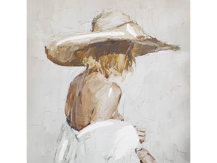 Handpainting 70x70 Woman
