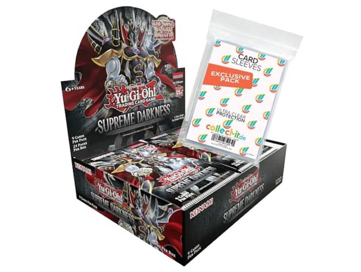 Bundle mit Yu-Gi-Oh! Supreme Darkness - 1 Display - Deutsch +40 Exklusive Collect-it Sleeves