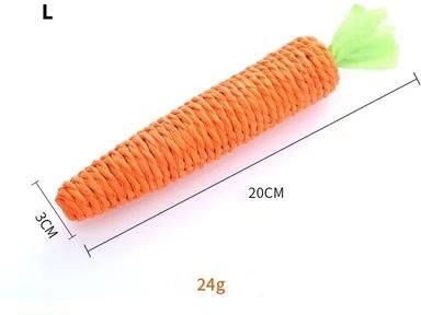 Uplift Treasures Carrot Cat Teething Stick Toy l