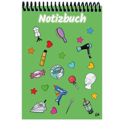 A 5 Notizblock Manga Items, grün, kariert