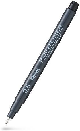 PENTEL Fineliner Pointliner 0,5mm svart