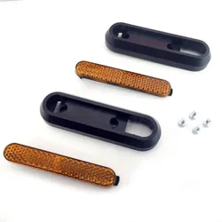 Schwarzer Rückstrahler mit gelbem Reflektor für Xiaomi - 2 Stück