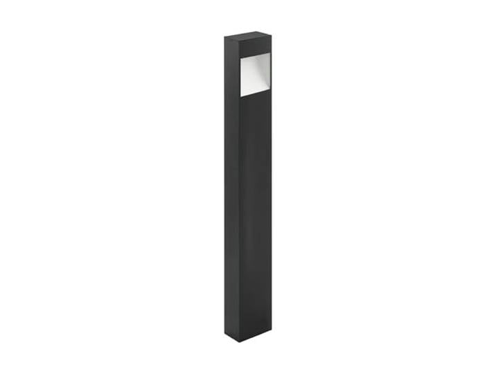 Eglo LED lampe sur pied extérieure Manfria\, lampe extérieure à une flamme lampadaire en aluminium\, couleur : anthracite\, blanc\, IP44