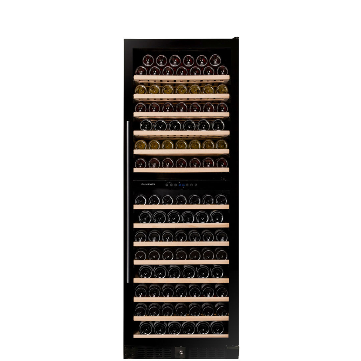 DUNAVOX Stand Weinkühler Grande-181 - Höhe 183,5cm - 181 Flaschen - schwarz - DX-181.490DBK