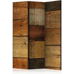 Paravent Wooden Textures Braun/Cognac