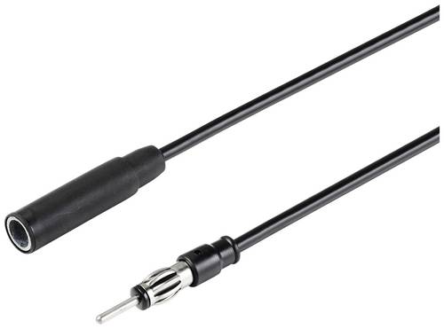 Renkforce 1m Auto-Antennen-Verlängerungskabel DIN 150 Ohm Schwarz RF-5087926