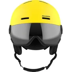 SALOMON Kinder Helm HELMET ORKA VISOR Vib Yell/Un FLS SIL, Größe 53/56 in Gelb Gelb