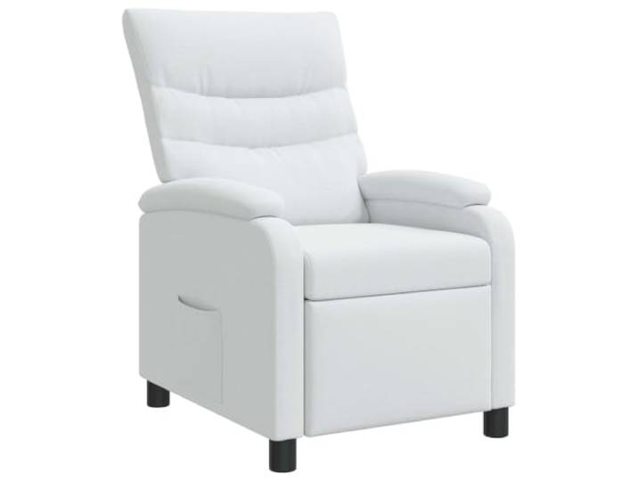 HFXHIJXQ Relaxsessel mit Liegefunktion Polstersessel Fernsehsessel Weiß Ergonomischer Ruhesessel fürs Wohnzimmermit verstellbarer Rückenlehne von 115° bis 160° für individuelle Entspannung.
