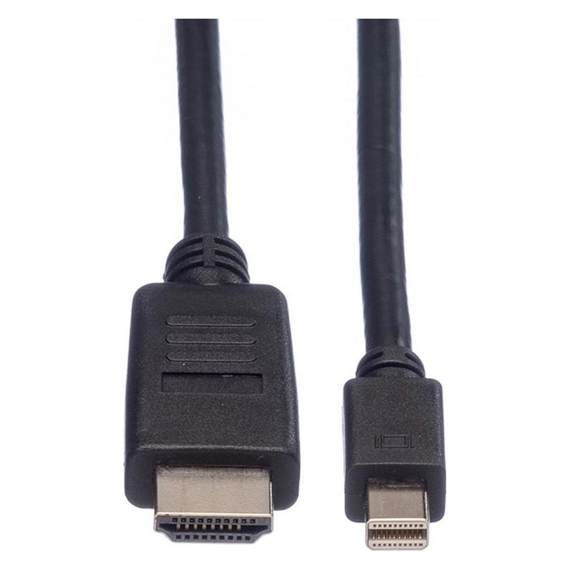 Roline MiniDP Cable MiniDP-HDTV. M/M. Black. 4.5m (4.50 m) (782279)