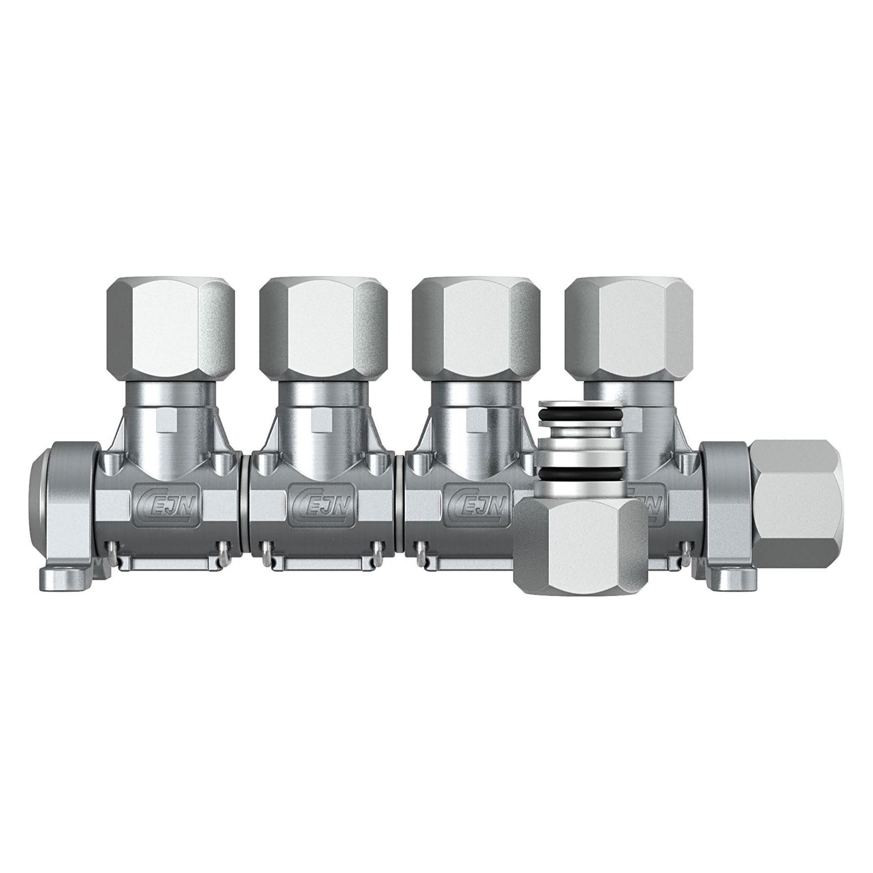 Riegler Druckluftverteiler Multilink ohne Kupplung Entnahmeeinheit 4 (VTM-4)